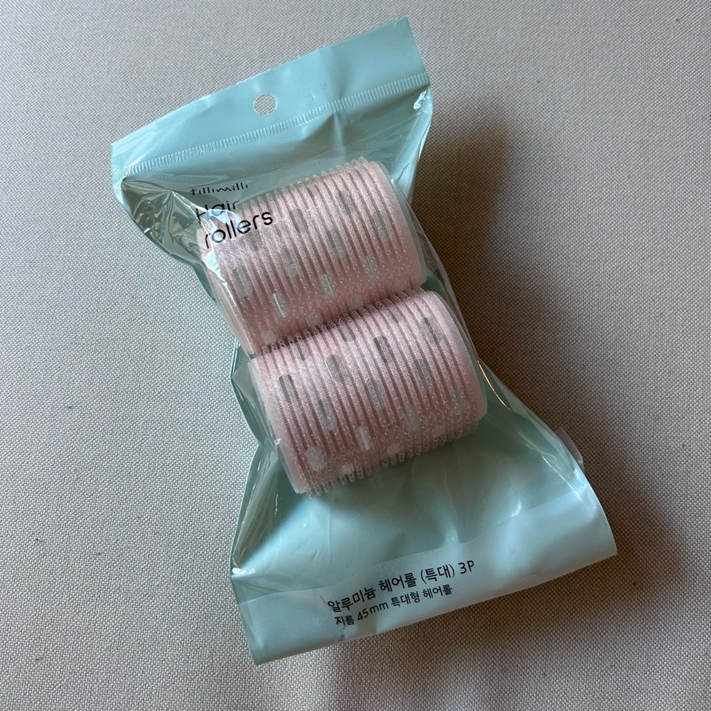 SOLD Pink Hair Rollers Set